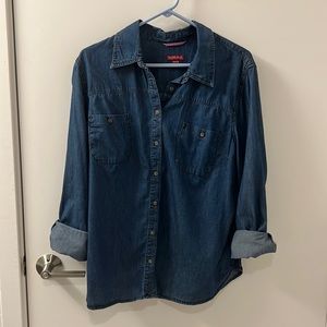 Dark Chambray/Denim Blouse
